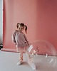 bluzki dla dziewczynki Bluza z TIULEM dziewczęca PINK 1