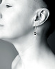 kolczyki wire wrapping Minimalistyczne kolczyki ze srebrną kulką 5