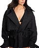 kurtki damskie Boxy crop trench denim jacket 7