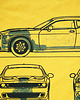 t-shirty męskie koszulka DODGE CHALLENGER NEW YELLOW tshirt 2
