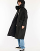 płaszcze i kurtki męskie Ocieplana Parka Longline Hoodie Oversize Czarna 3