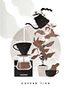 plakaty Plakat ilustrowany Coffee Time 30x40 1