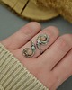pierścionki - różne Pierścionek regulowany kamień słoneczny wire wrapping 2