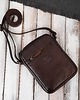 torby i nerki męskie Saszetka męska skórzana na ramię klasyczna brązowa mała funkcjonalna 2
