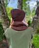czapki damskie Bawełniana czapka beanie logo ekoskórka Brąz 5