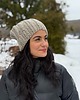 czapki damskie Kolorowa duża czapka beanie z wełną i alpaką 2