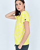 t-shirt damskie T-shirt V-Neck Cytrynka w kropki 1