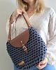 torby na ramię Torebka na ramię " Boho Weave Bag" z skórzaną klapką 2