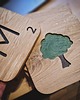 napisy dekoracyjne i tabliczki Litery scrabble, z drewna, drewniana krzyżówka 7