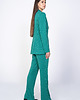 komplety damskie Zielony garnitur w geometryczne wzory 4