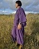 komplety damskie Żakardowy komplet Purple - kimono i kuloty 5