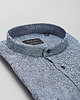 koszule męskie Koszula męska lniana ze stójką lentini 00389 granatowy slim fit 1