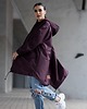 kurtki damskie Kurtka / płaszcz typu parka burgundowa 4