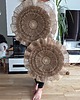 Ozdoby na ścianę Rozeta juta, okrągła dekoracja, makrama, japandi, boho 1