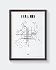 plakaty Plakat WARSZAWA metro i tramwaje 1