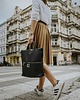 plecaki Czarny plecak / torba 2 w 1 ze skóry eko 3
