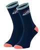 skarpetki damskie Skarpetki PEACE długie bawełniane granatowe surferski styl unisex 1