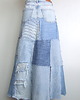 spódnice maxi Patchworkowa spódnica jeans r.38 5