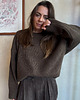 swetry damskie  Wełniany sweter Aspen choclate premium 7