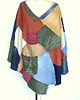 ubrania różne Kolorowe patchworkowe ponczo 2
