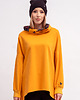 bluza bez kaptura damska BLUZA ASYMETRYCZNA ,,RAVEL'' musztardowa 2