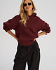 bluza z kapturem damska Bluza z kapturem STUDIO Red Wine damska 5
