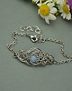 bransoletki wire wrapping Błękitna bransoletka angelit, wire wrapping 2
