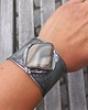 bransoletki wire wrapping Krzemień pasiasty - bransoletka regulowana 1