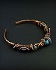 bransoletki wire wrapping Ozdobna bransoleta mankietowa z apatytem 8