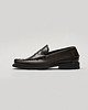 buty męskie Brązowe buty penny loafers skórzane f309 1