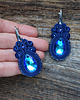 kolczyki soutache Granatowe kolczyki sutasz 4
