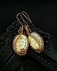 kolczyki wire wrapping Kolczyki z żywicą 6