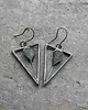 kolczyki wire wrapping Surowe topazy    - kolczyki 1