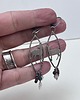 kolczyki wire wrapping Zakochani- srebrne kolczyki 2