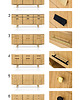 komody i szafki Komoda sideboard D-S10 sześć szuflad 6