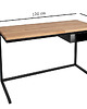 biurka Biurko loftowe 120cm x 50cm stal drewno Aero czarne  dąb industrialne 4