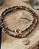 chokery Choker z tygrysim okiem, granatem hematytem 3