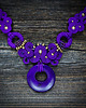 kolie Enike- fioletowy naszyjnik soutache 3