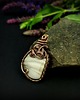 wisiory Krzemień pasiasty wisiorek wire wrapping 4