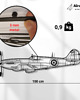 Ozdoby na ścianę Myśliwiec Spitfire metalowa ozdoba na ścianę 3D 7
