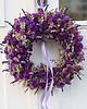 wianki Lawendowy Wianek na drzwi, Wianek z Suszonych kwiatów 1