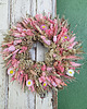 wianki Wianek naturalny z suszonych kwiatów i traw "Różany Zachwyt" 7