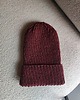 czapki damskie Bordowa czapka merino z wełny merynosów 2