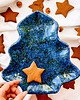 dekoracje świąteczne Talerz ceramiczny choinka Gwieździste niebo 2
