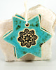 ozdoby choinkowe Turkusowe gwiazdki choinkowe - ozdoby ceramiczne 4