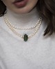 chokery Naszyjnik choker perły oliwka 3