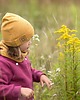 czapki dziecięce Czapka zimowa dzianinowa z kominem - karmel 1