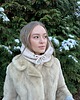 czapki damskie Balaclava czapka kaptur z ozdobnym guzikiem 6