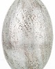 ozdoby wielkanocne Dekoracja - srebrne jajko z ceramiki 27,5x17 cm MONNI 2