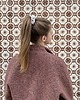 gumki do włosów Sztruksowa scrunchie Off White 2